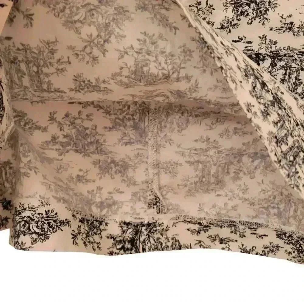 Gap Women's White & Black Floral Cotton/Spandex Straight Pencil Skirt - Picture 5 of 9